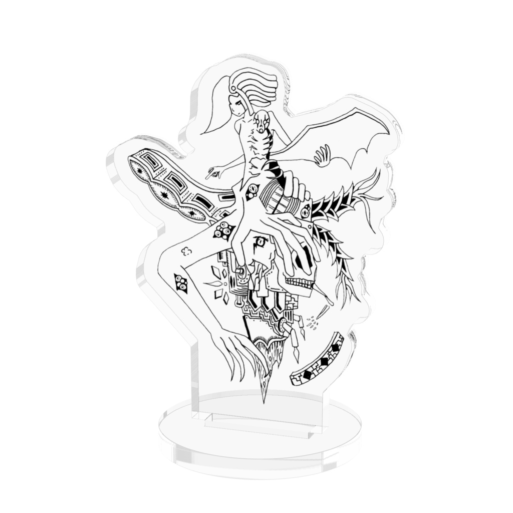 破壊者メアリー【Phase IX―Paradox】(線画)アクリルフィギュア