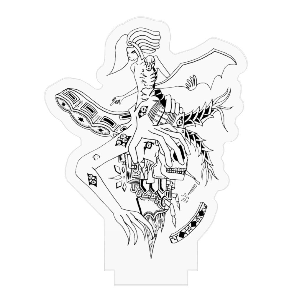 破壊者メアリー【Phase IX―Paradox】(線画)アクリルフィギュア