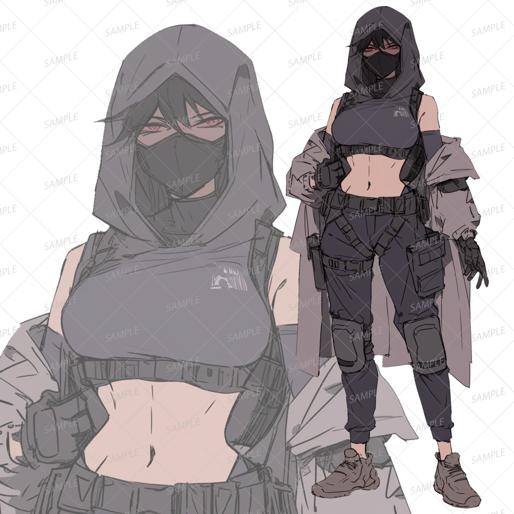 【背景透過_立ち絵】軍人B【ミリタリー】