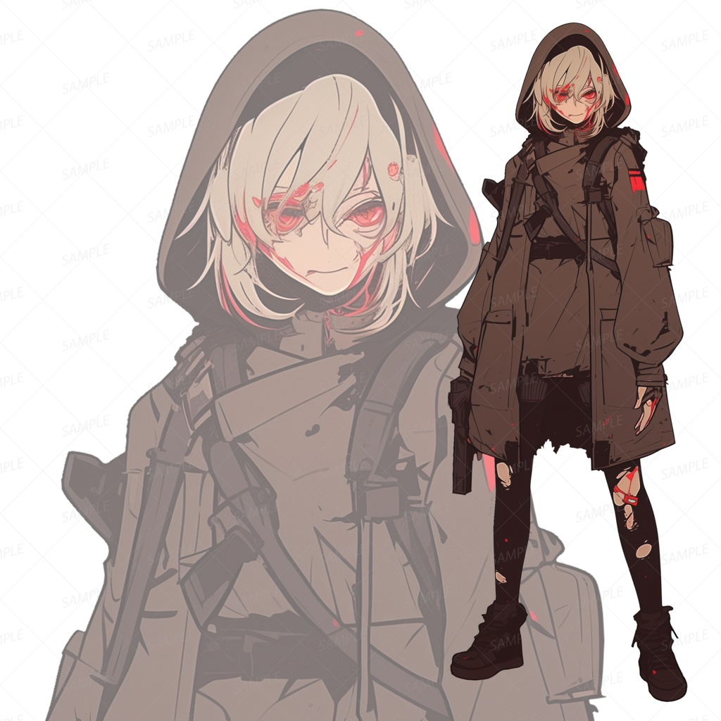【背景透過_立ち絵】軍人F【ミリタリー】