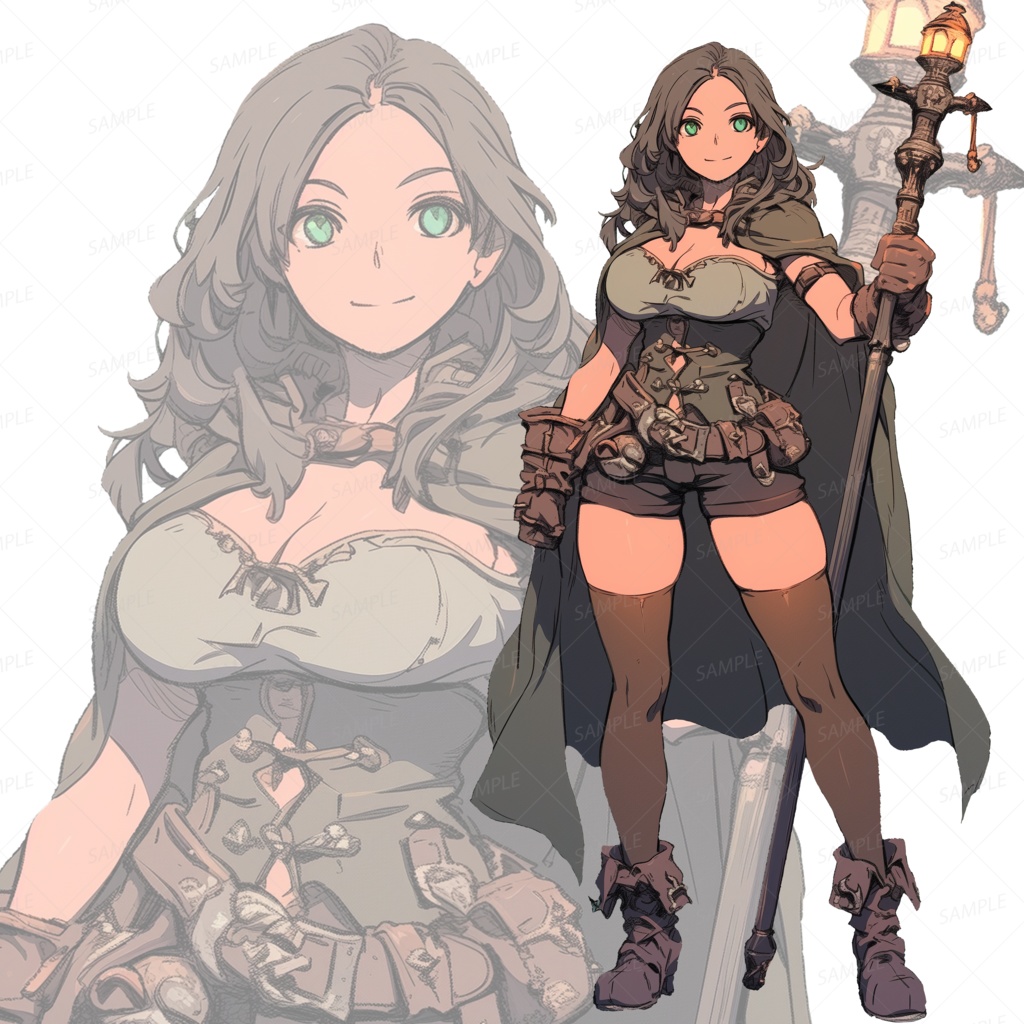 【背景透過_立ち絵】魔法使いA【ファンタジー】