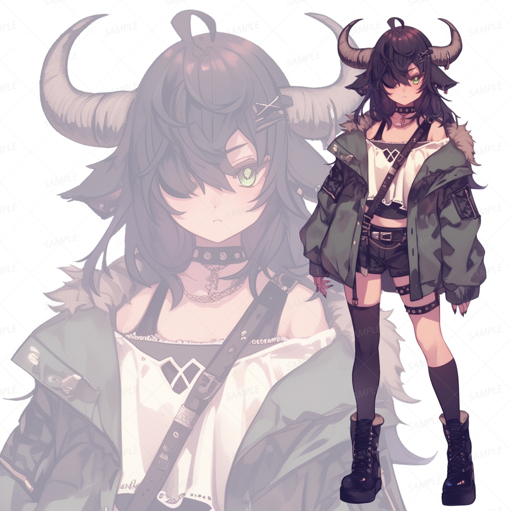 【背景透過_立ち絵】獣人少女B【ファンタジー】
