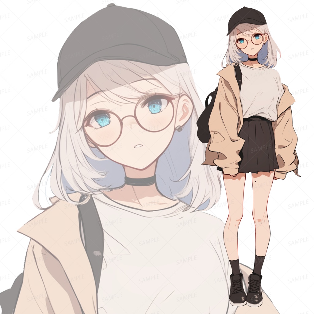 【背景透過_立ち絵】若者J【現代】