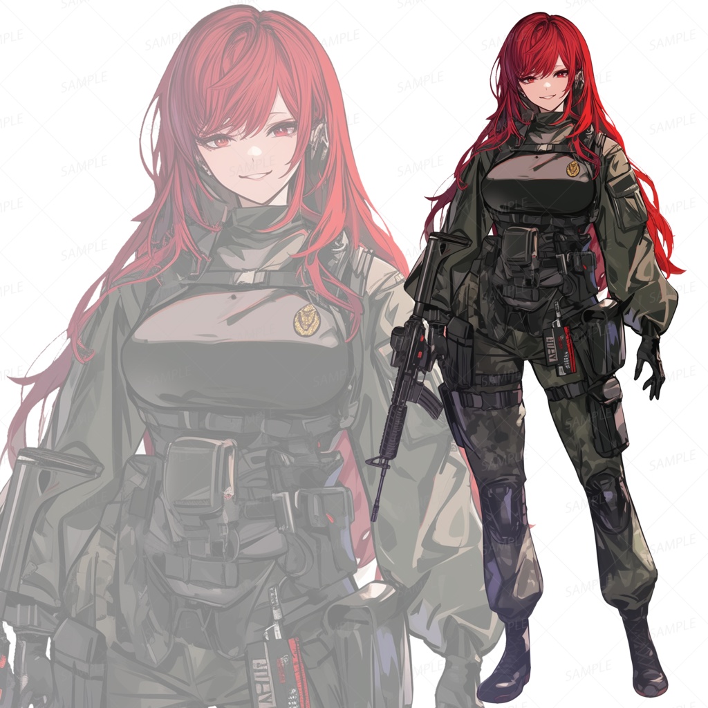 【背景透過_立ち絵】傭兵D【ファンタジー】