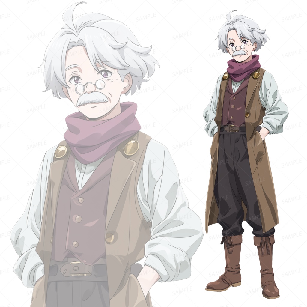【背景透過_立ち絵】発明家A【ファンタジー】