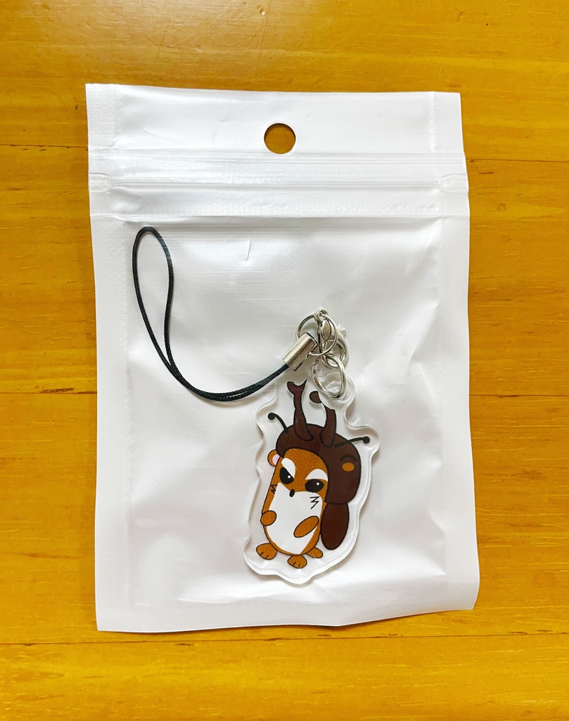 【ロボハムボー太】カブトボー太　アクリルキーホルダー　マツバ(紐ブラック)