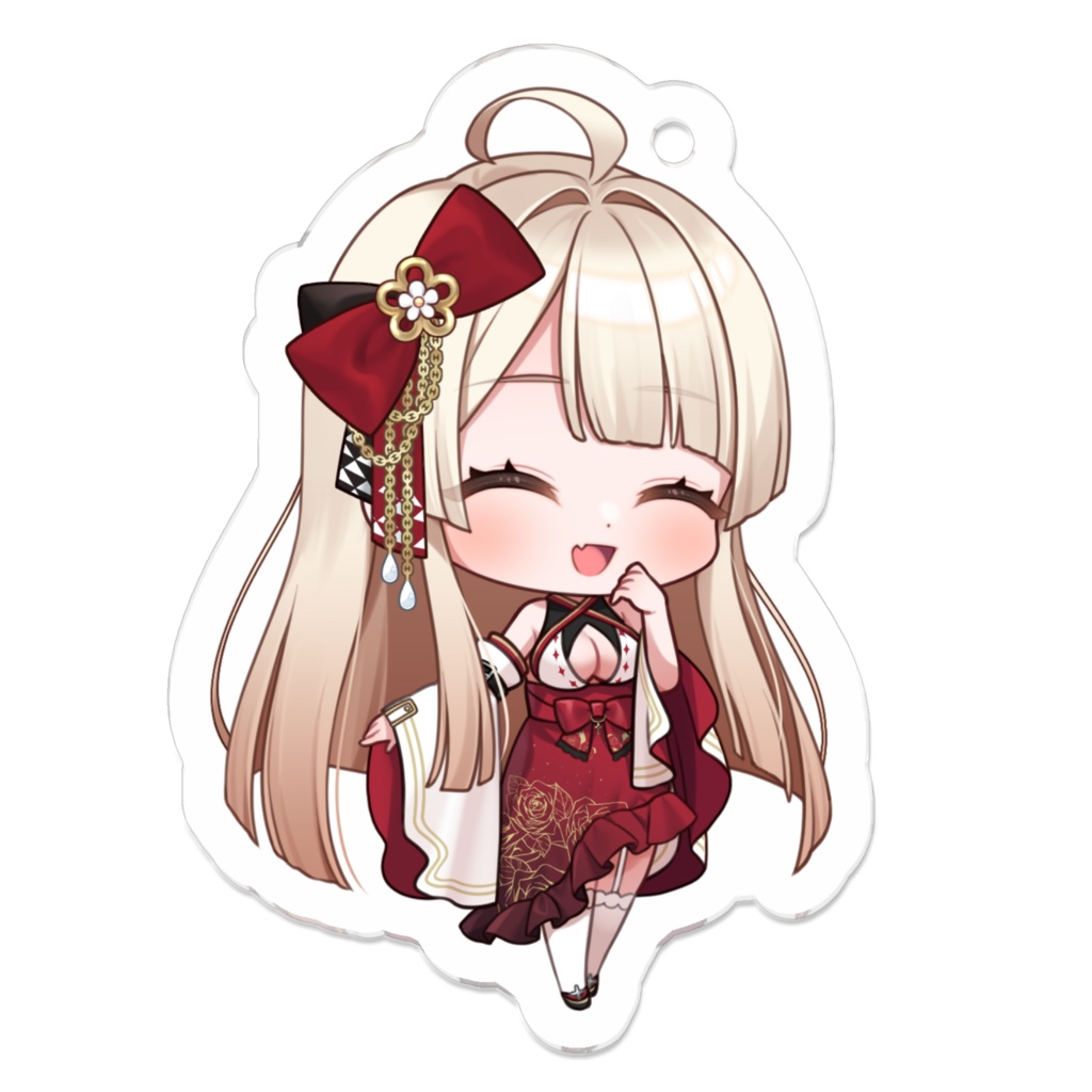 喜多ななち 巫女 デフォルメアクリルキーホルダー-C(Kita Nanachi Miko Costume Deformed Acrylic Keychain C type)