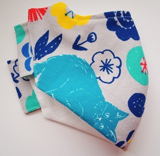 【ハンドメイド】立体マスク+インナーマスク  (猫柄①・布マスク)