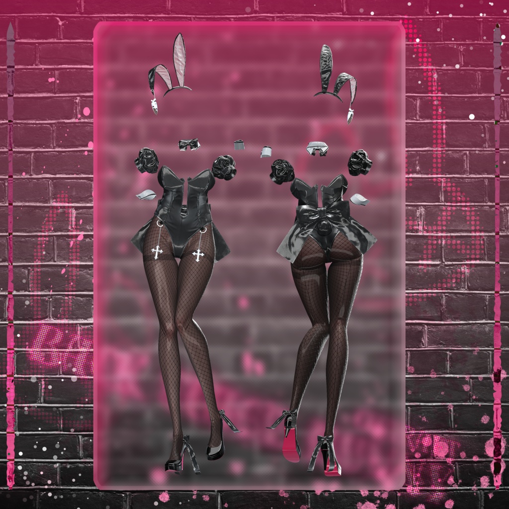 【11アバター対応】 BackStage_Bunny