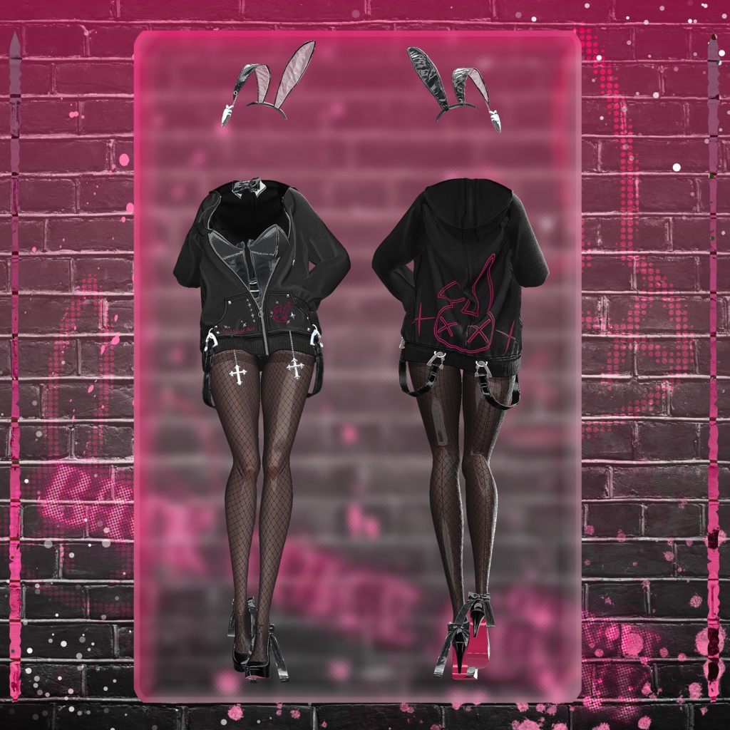 【11アバター対応】 BackStage_Bunny