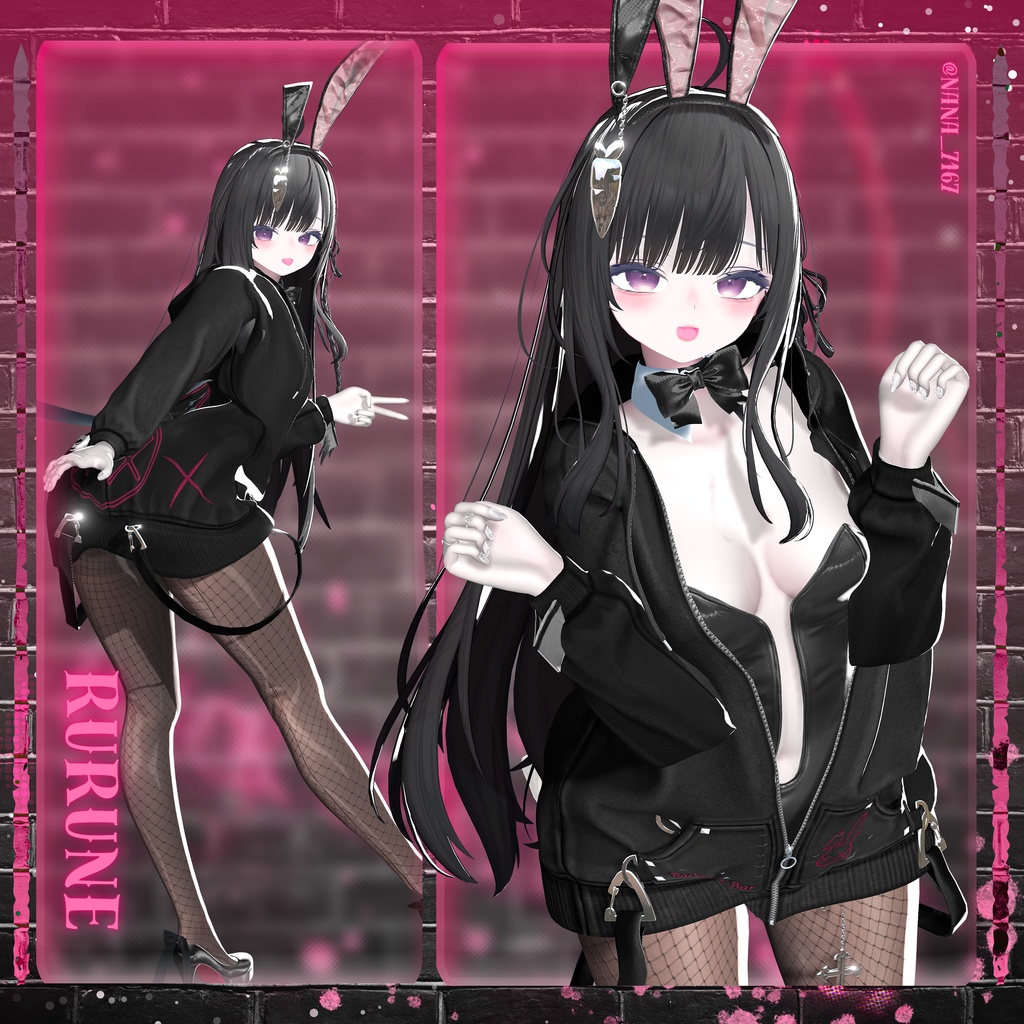 【11アバター対応】 BackStage_Bunny