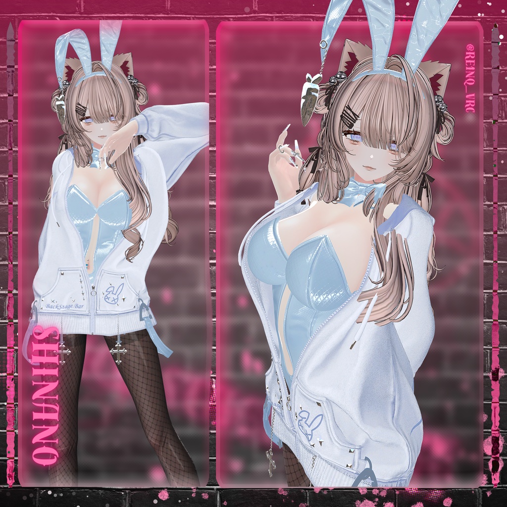 【11アバター対応】 BackStage_Bunny