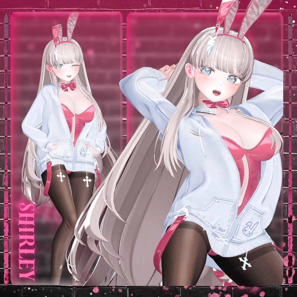 【11アバター対応】 BackStage_Bunny