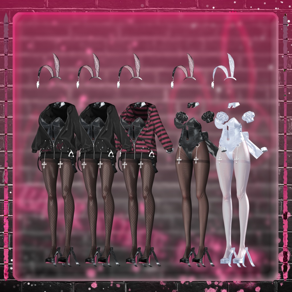 【11アバター対応】 BackStage_Bunny