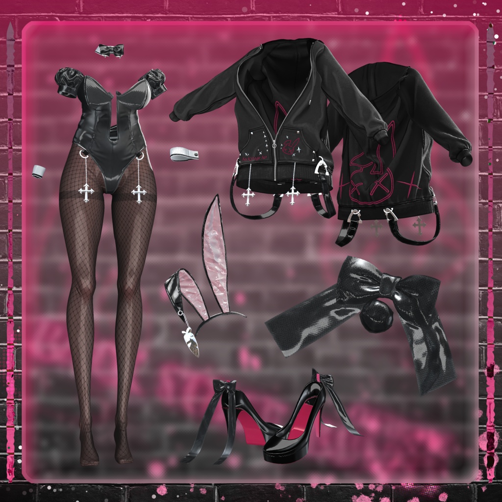 【11アバター対応】 BackStage_Bunny