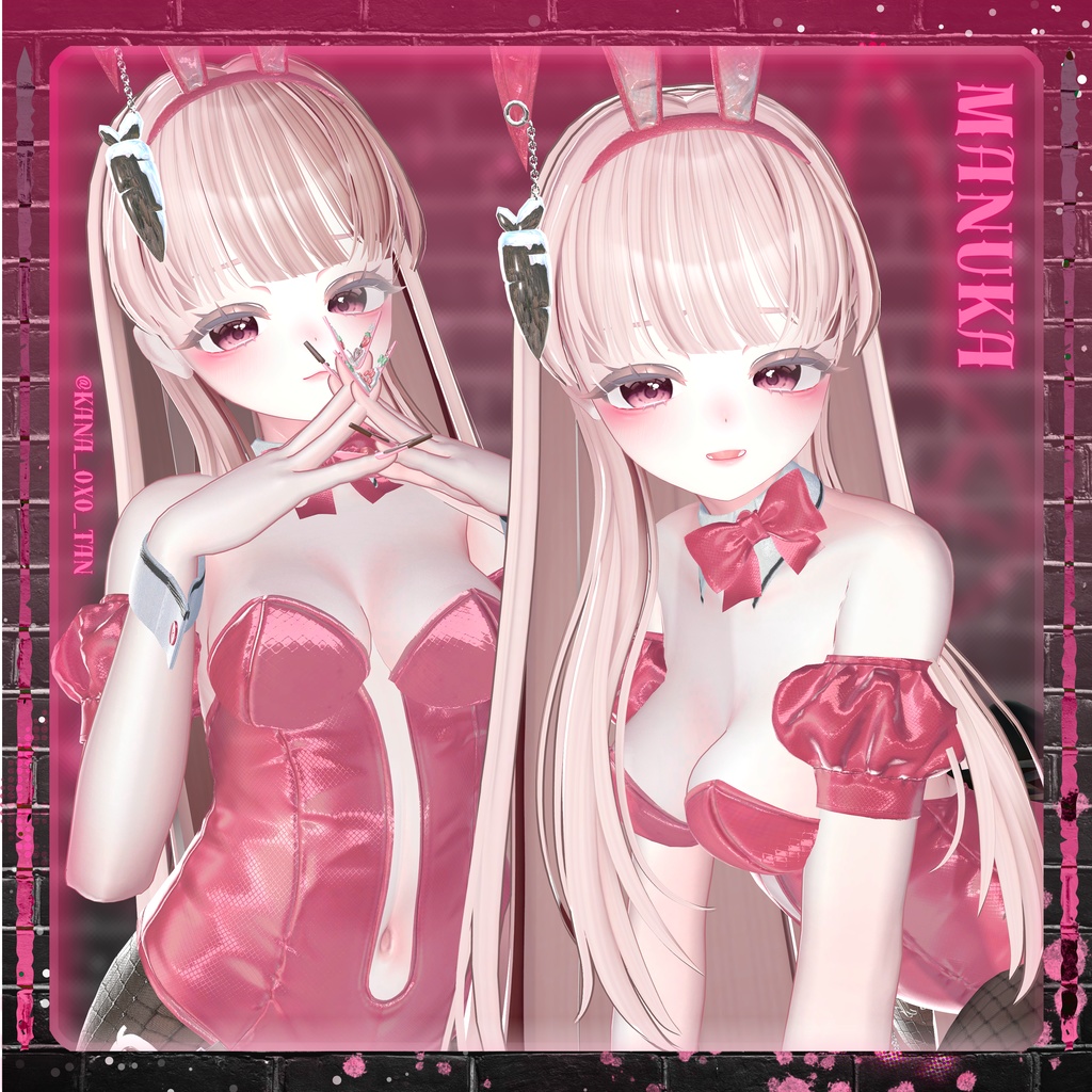 【11アバター対応】 BackStage_Bunny_Hair