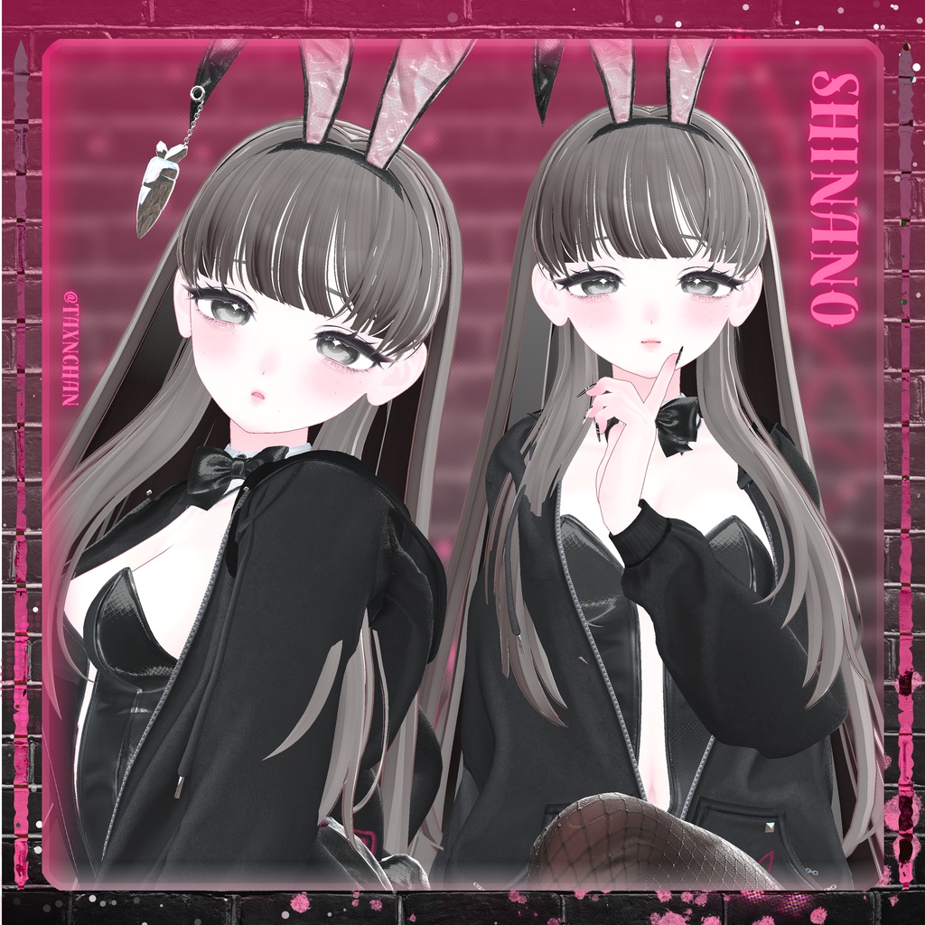 【11アバター対応】 BackStage_Bunny_Hair