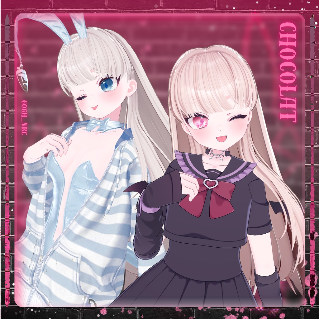 【11アバター対応】 BackStage_Bunny_Hair