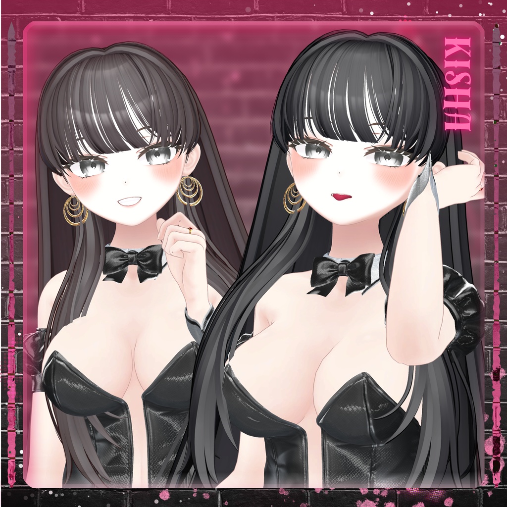 【11アバター対応】 BackStage_Bunny_Hair