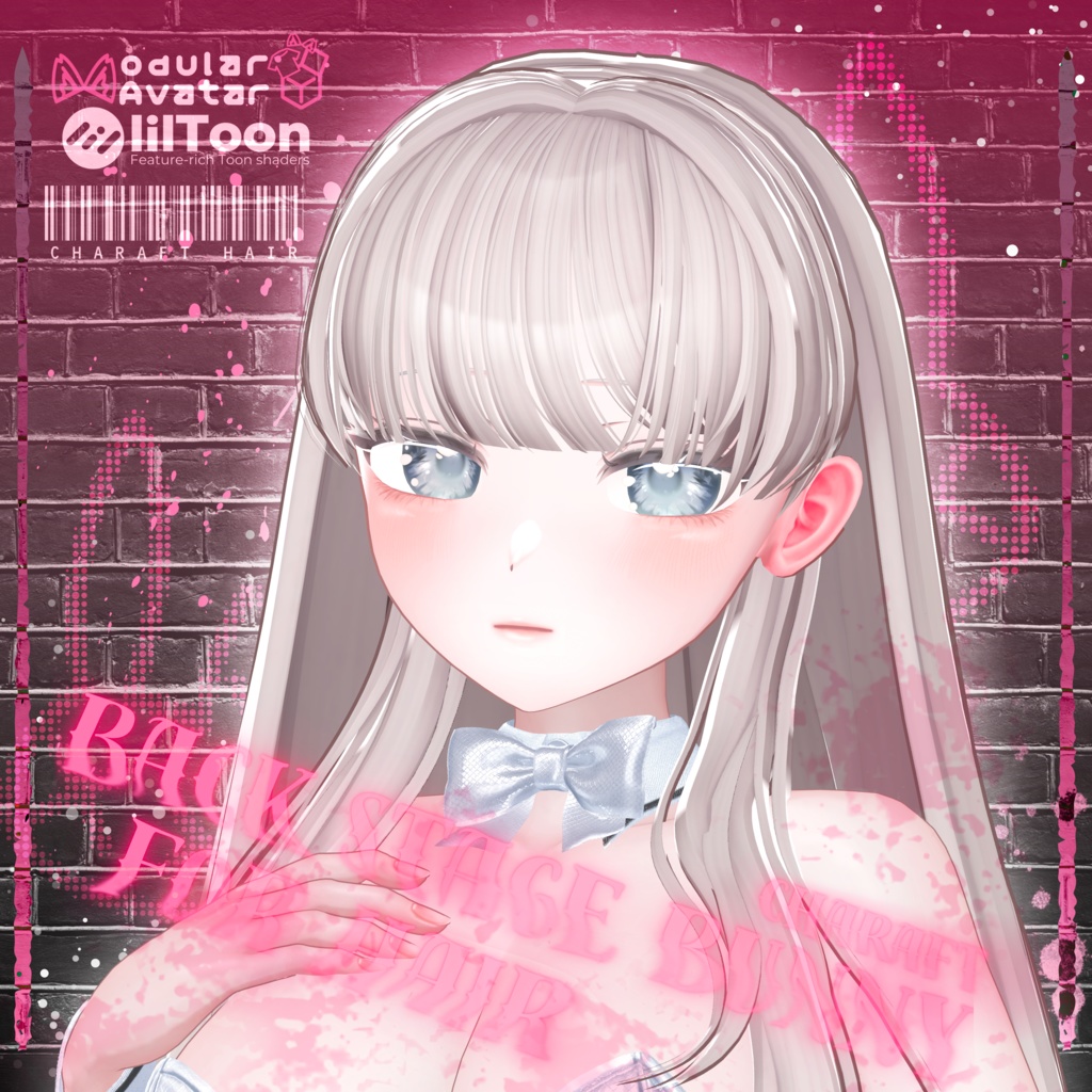 【💗SALE💗/10アバター対応】 BackStage_Bunny_Hair