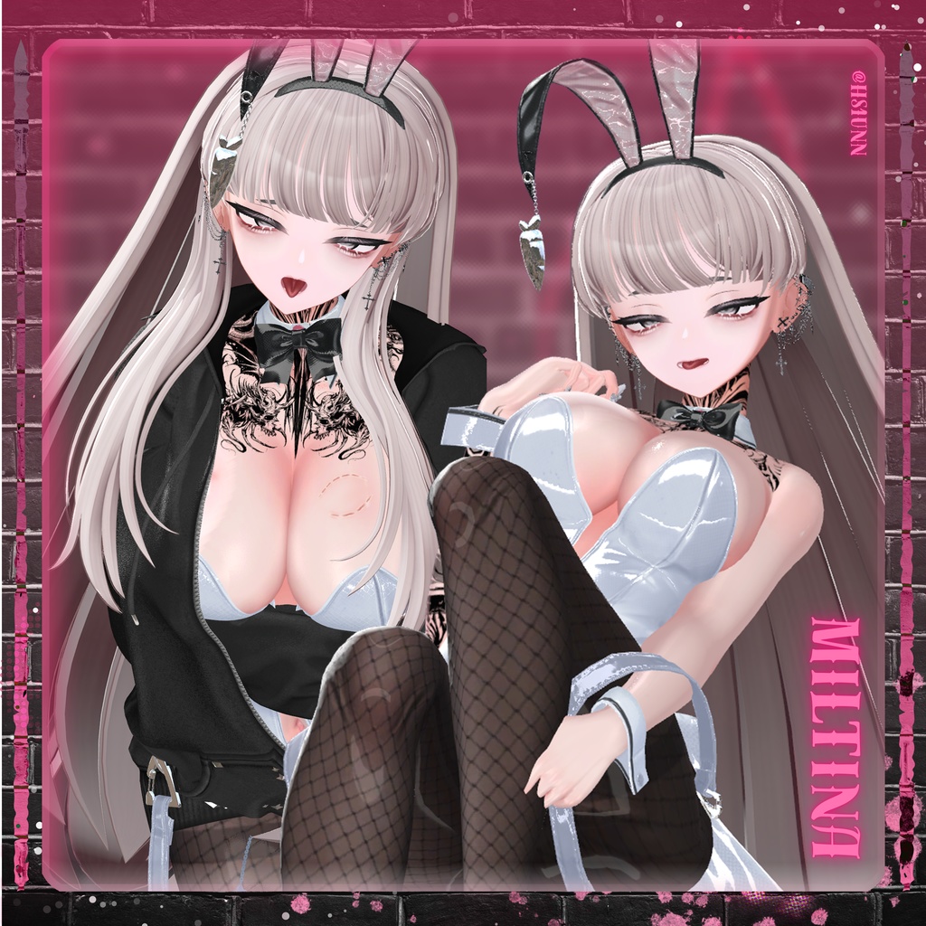 【11アバター対応】 BackStage_Bunny_Hair