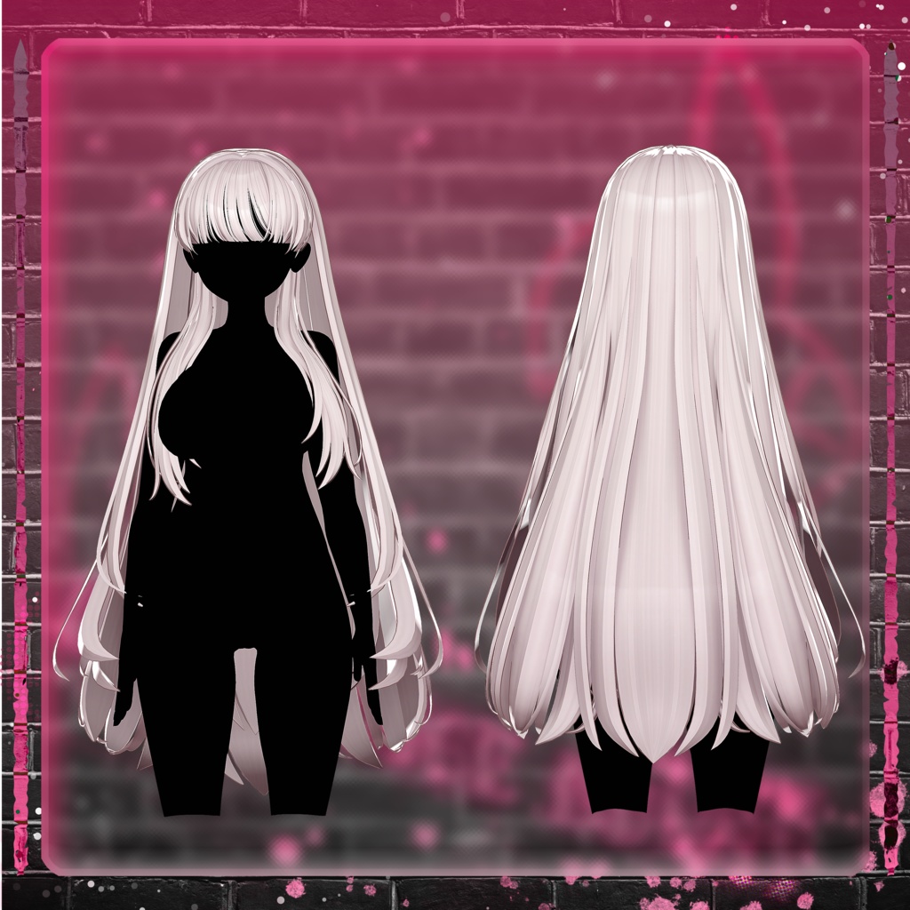 【11アバター対応】 BackStage_Bunny_Hair