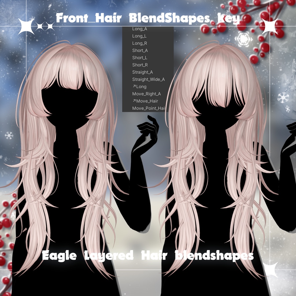 💗SALE💗🦅 Eagle_Layered_Hair - 【12 アバター対応】