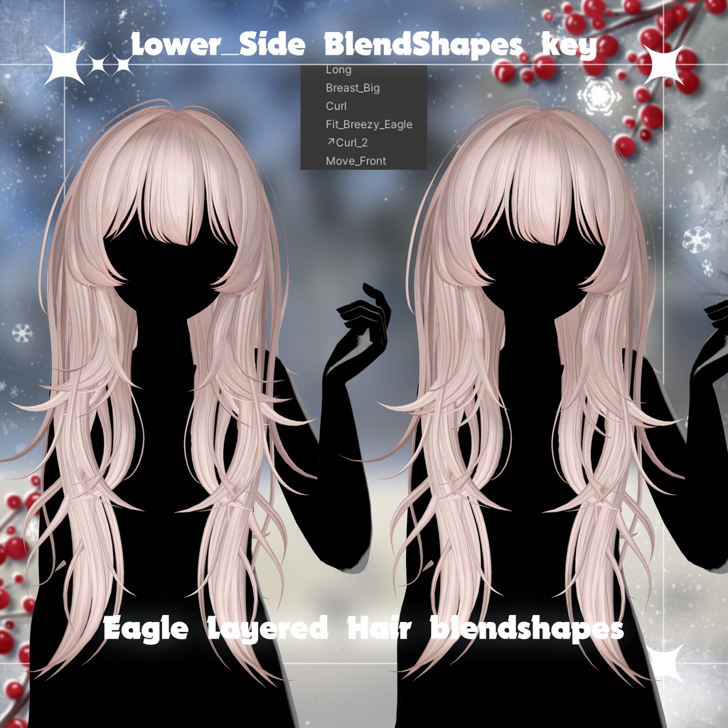 💗SALE💗🦅 Eagle_Layered_Hair - 【12 アバター対応】