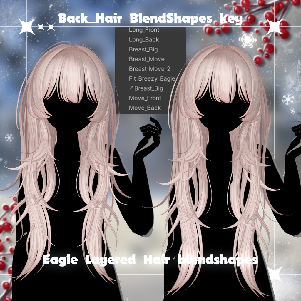 💗SALE💗🦅 Eagle_Layered_Hair - 【12 アバター対応】