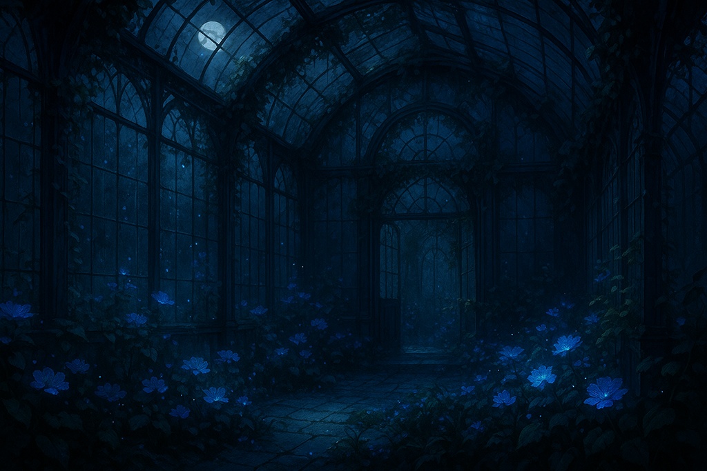 夜に咲く、魔女の庭 – 背景素材集(第一頁)