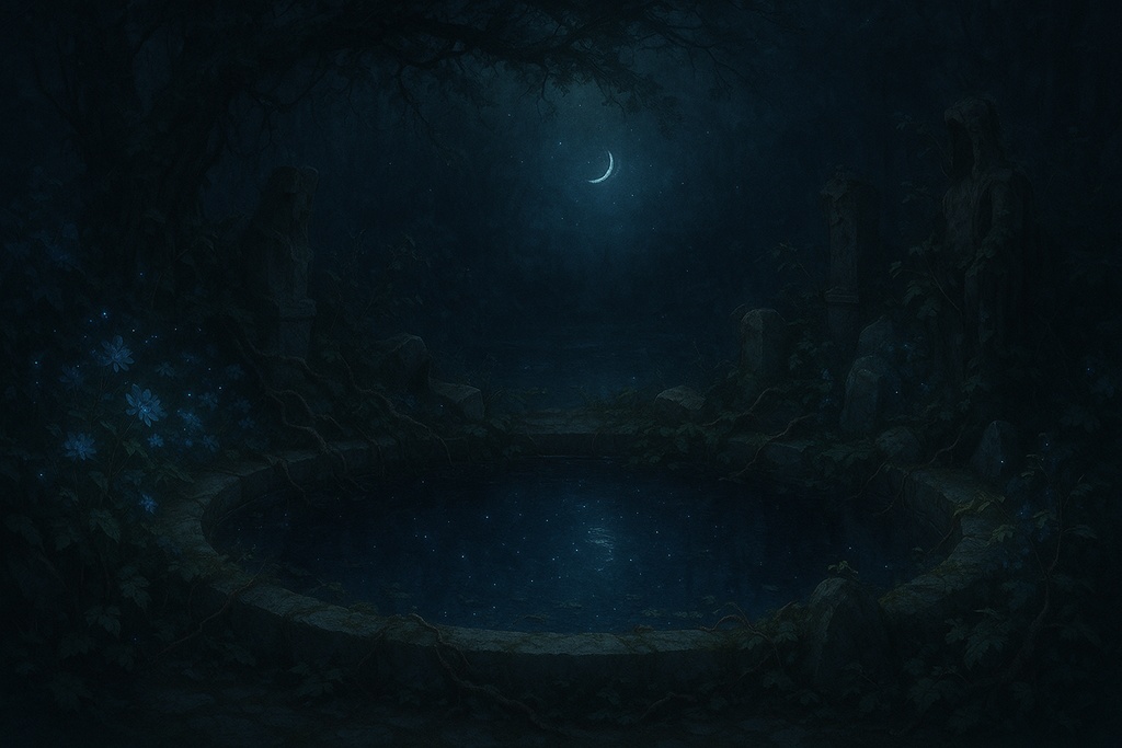 夜に咲く、魔女の庭 – 背景素材集(第一頁)