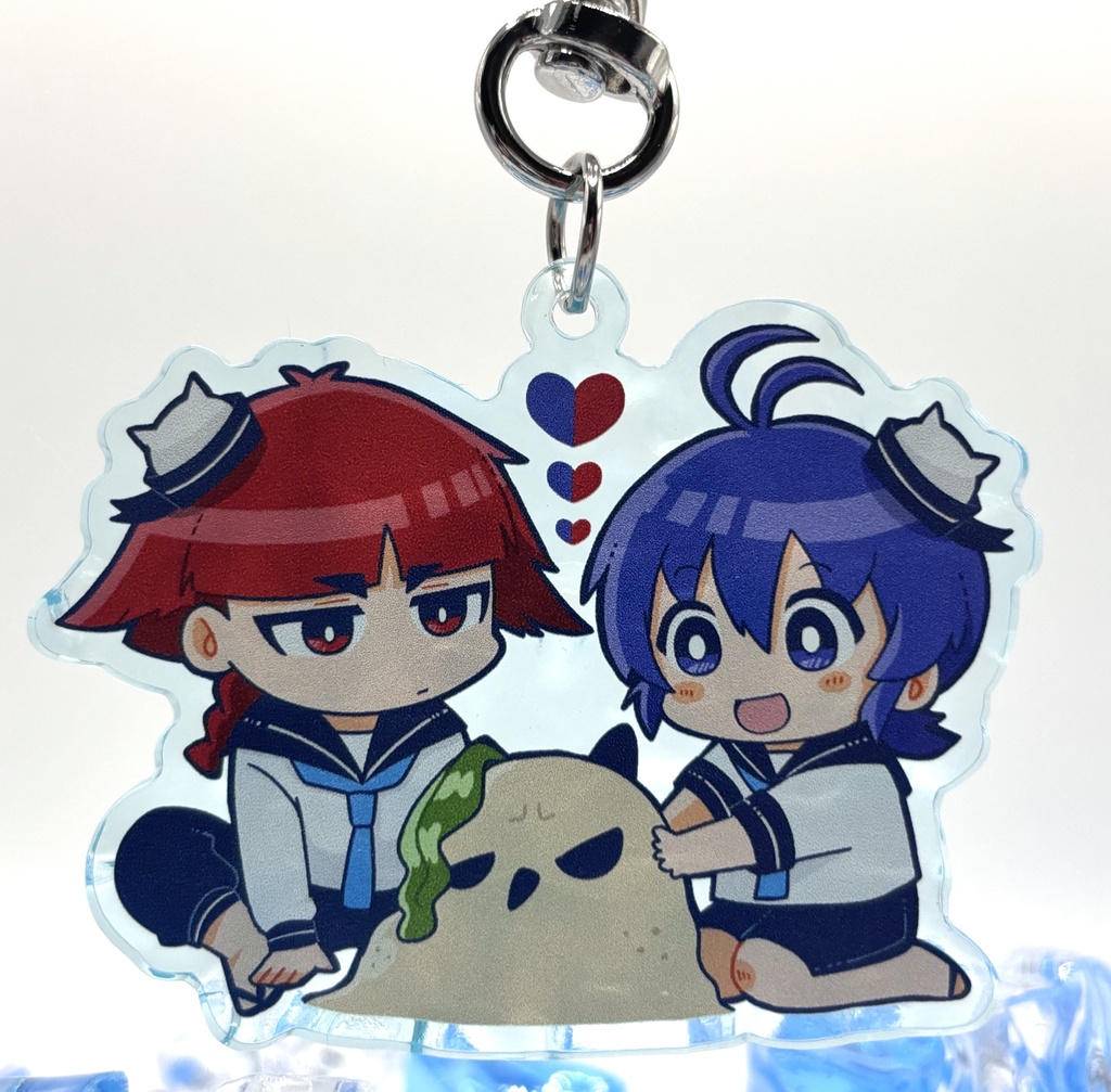 夏のオペイル ゆらゆら水面アクキー