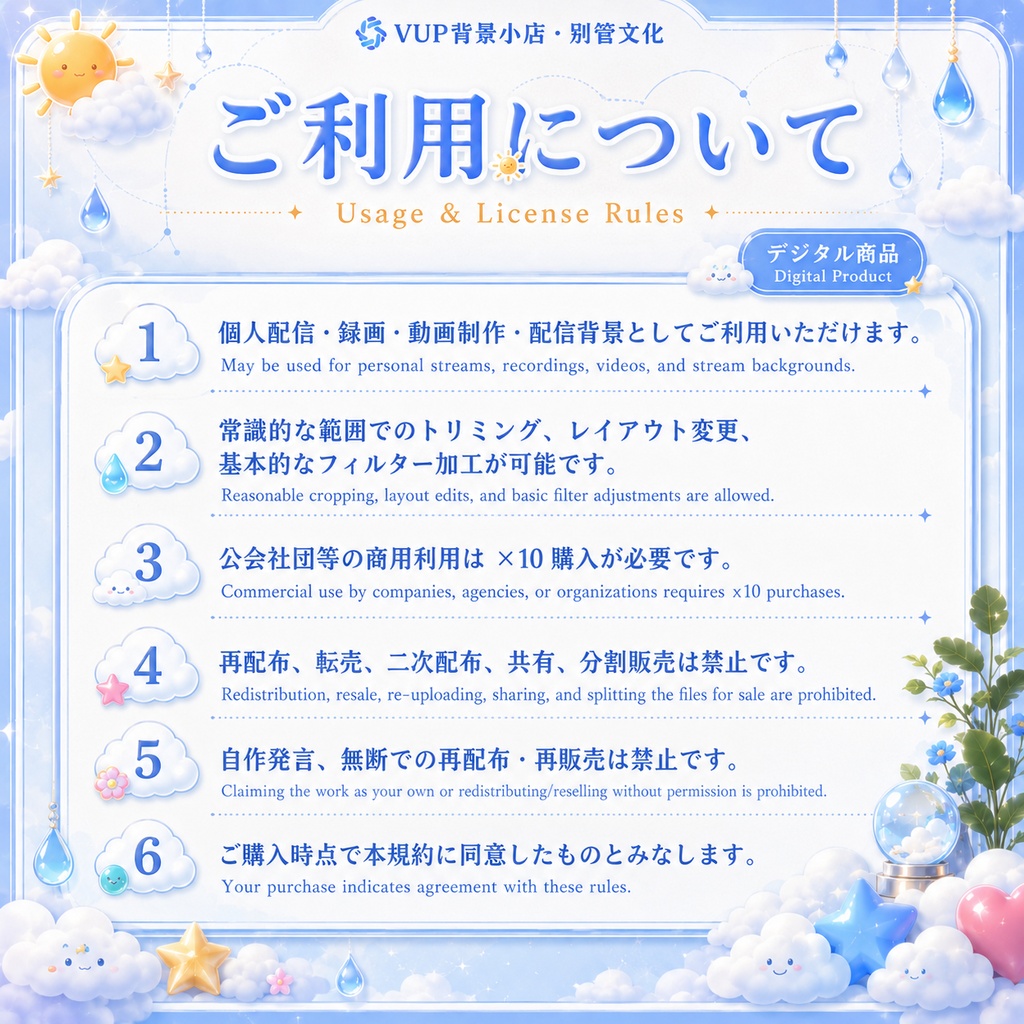 〖背景素材〗心晴れ予報ステーション|VTuber配信背景素材 / 天気・雲・癒し系観測室 / 横画面・縦画面 / 前景・UI・ループフィルター / Sunny Mood Forecast Station