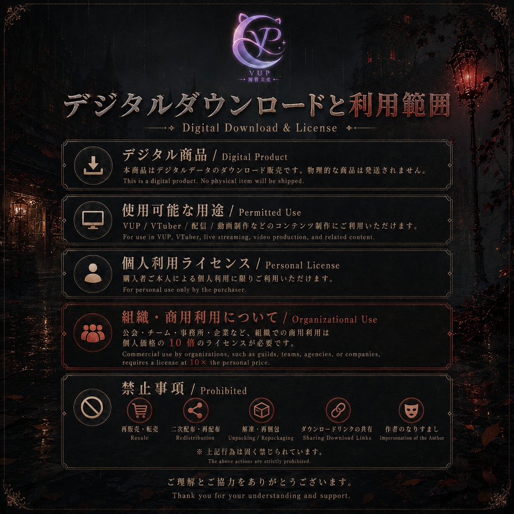 【動く背景】♡ 雨錆迷城 ♡ 雨夜の錆びた都市迷宮でVTuber配信の雰囲気を演出|ゴシック暗黒配信背景素材