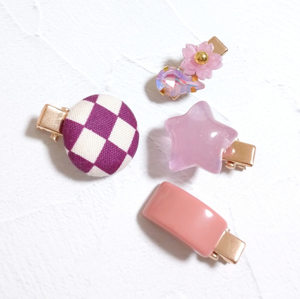 ぬいぐるみ用 小物 ヘアピン ヘアクリップ セット