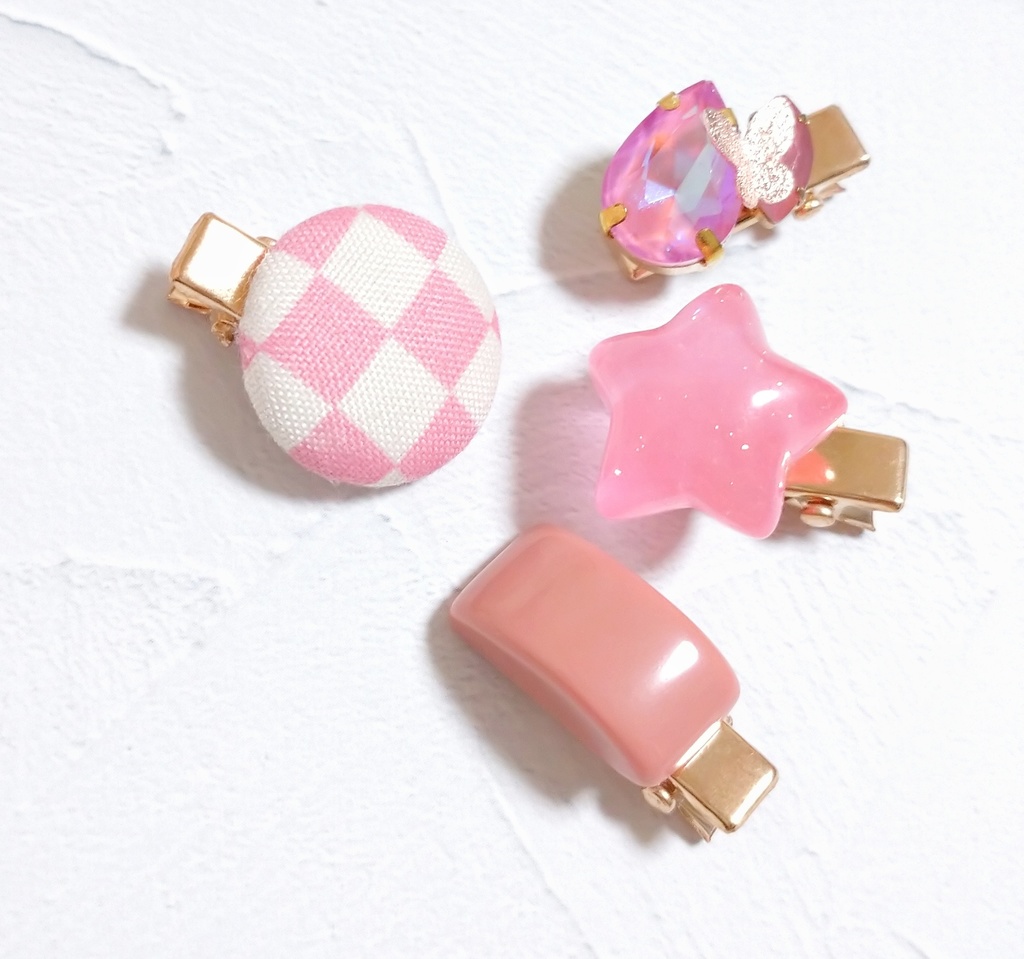 ぬいぐるみ用 小物 ヘアピン ヘアクリップ セット
