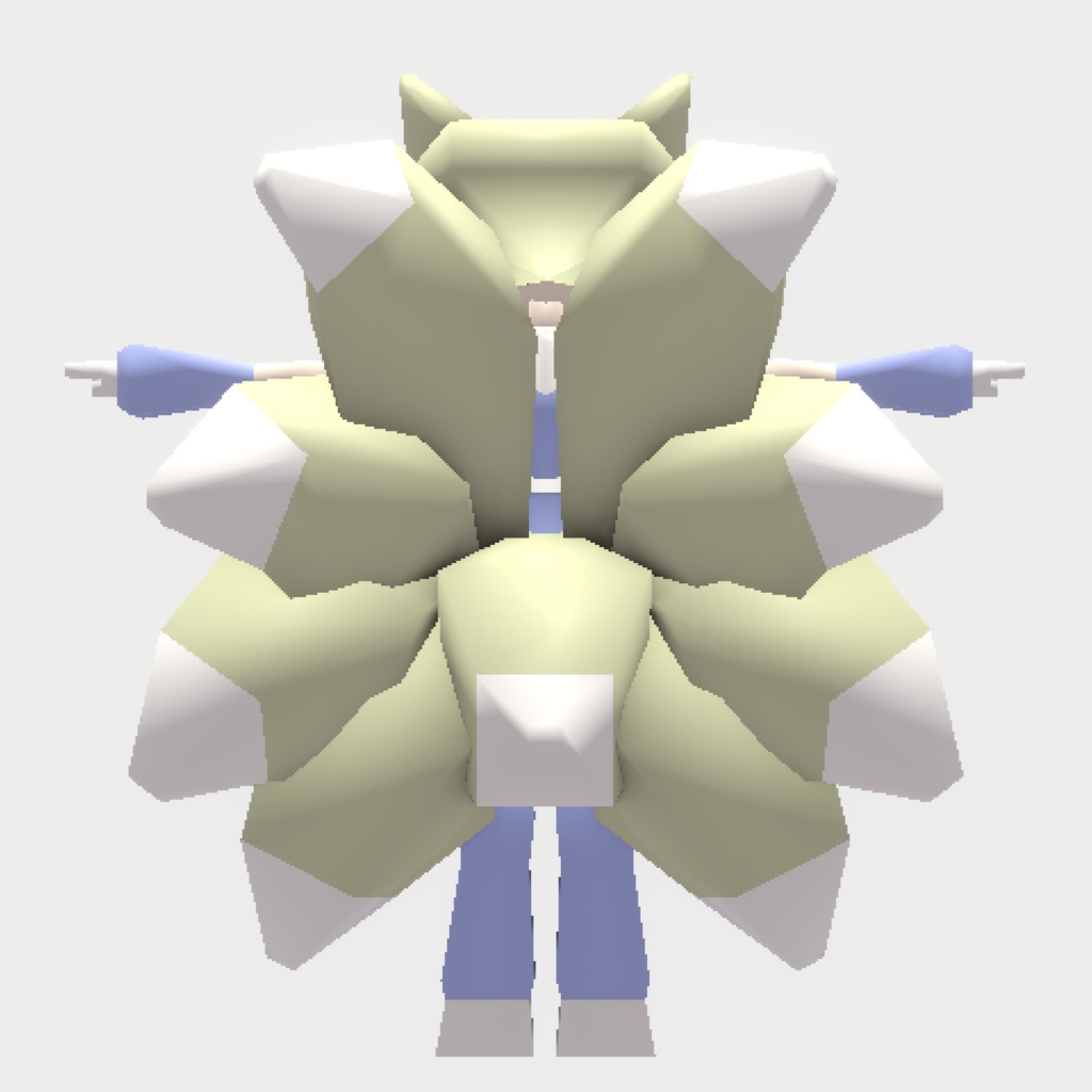 【データ販売】電脳メイドみぎきき(串)【3Dモデルのみ】