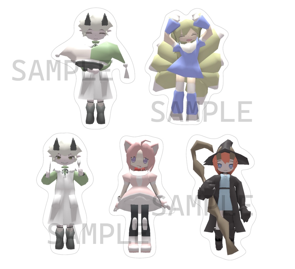 メイドサントウィッチ ステッカーパック Vol.4 /Maid-san and Witch Sticker Pack Vol.4
