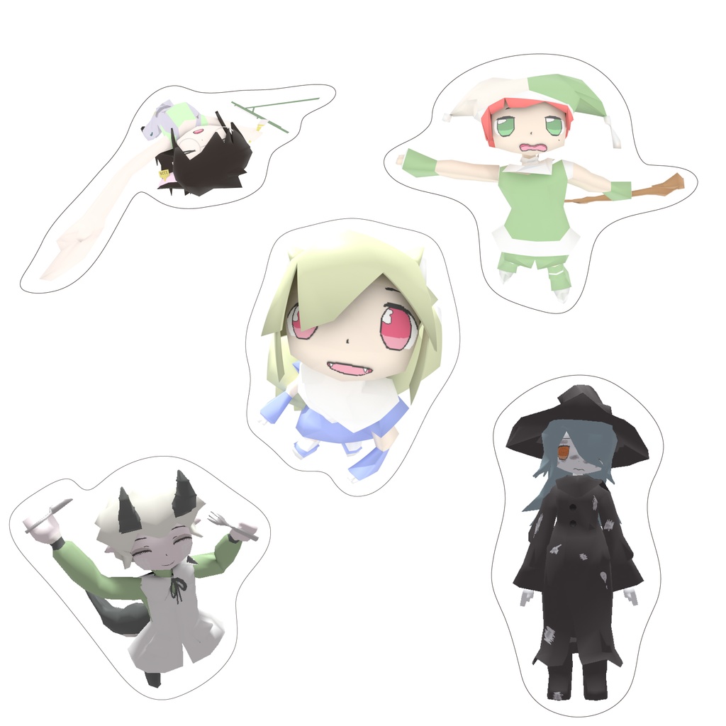 メイドサントウィッチ ステッカーパック Vol.5 /Maid-san and Witch Sticker Pack Vol.5