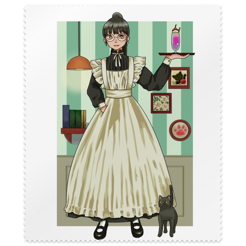 メイドさんのメガネ拭き