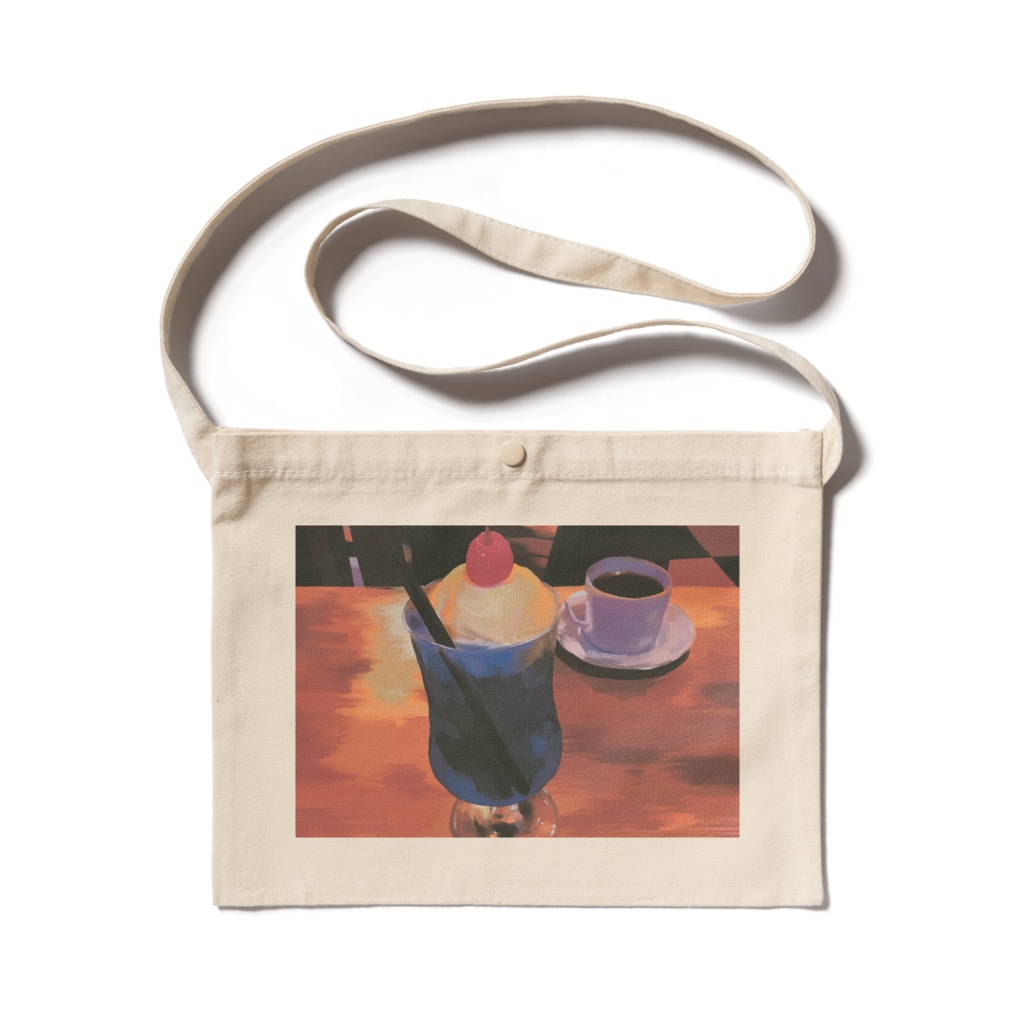 喫茶イラスト サコッシュ