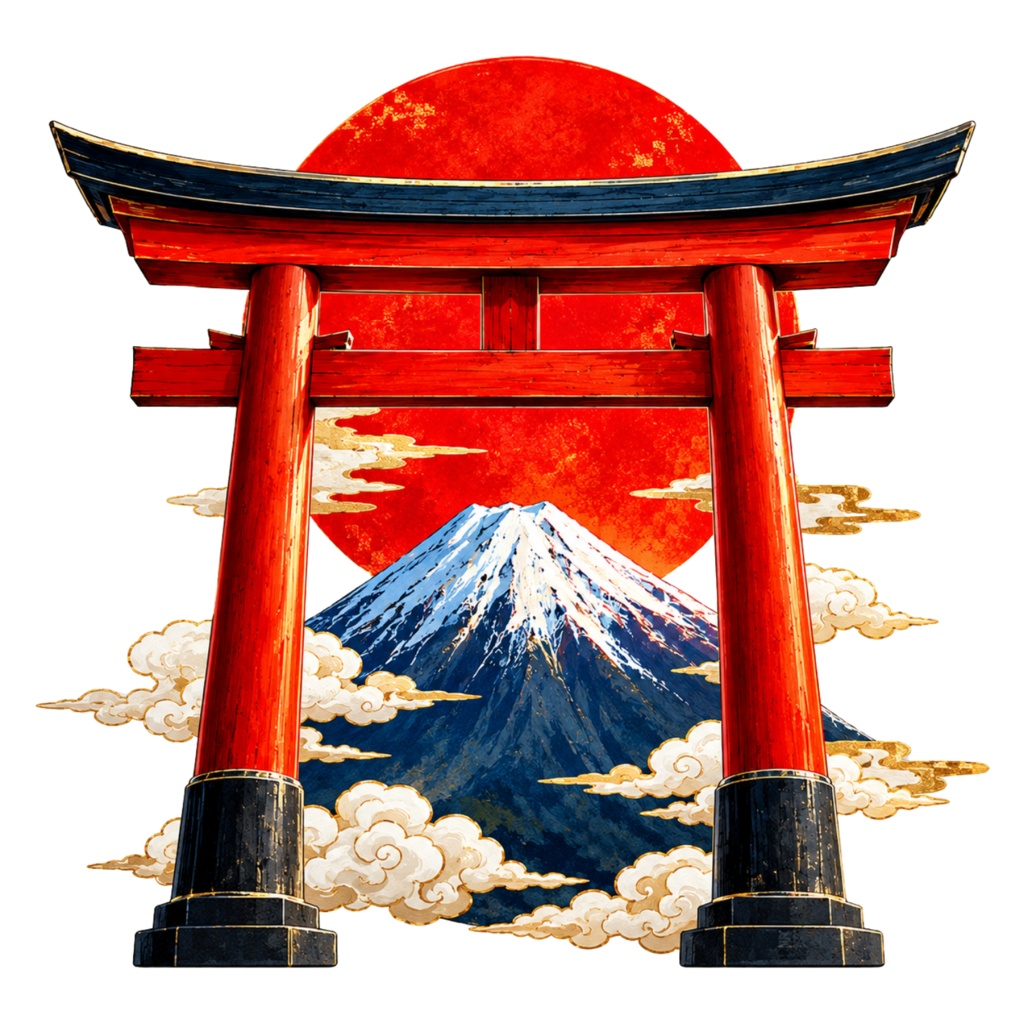 和風 鳥居デジタルステッカー｜Torii Collection