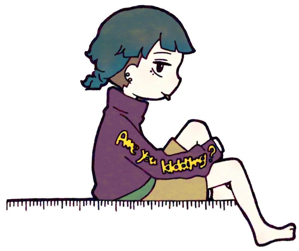 アクリルキーホルダー:『自分の物差しがあれば充分。』