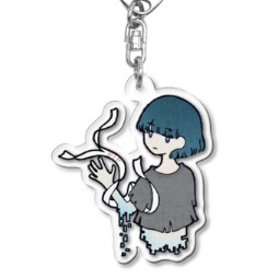 アクリルキーホルダー：『安らかに』