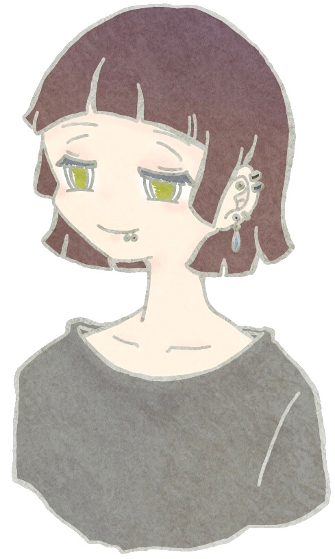 アクリルキーホルダー:『self portrait』