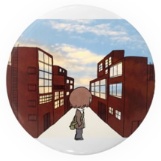 缶バッジ：『この空を、きれいだと思うぼくは、そんなに嫌いじゃない。』