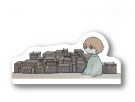 ステッカー：『どう思う？』