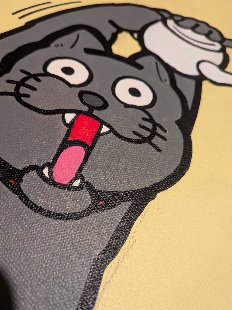 アクリル画「高すぎドリップ」