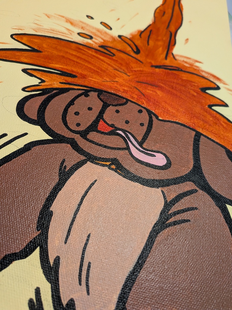 アクリル画「高すぎドリップ」