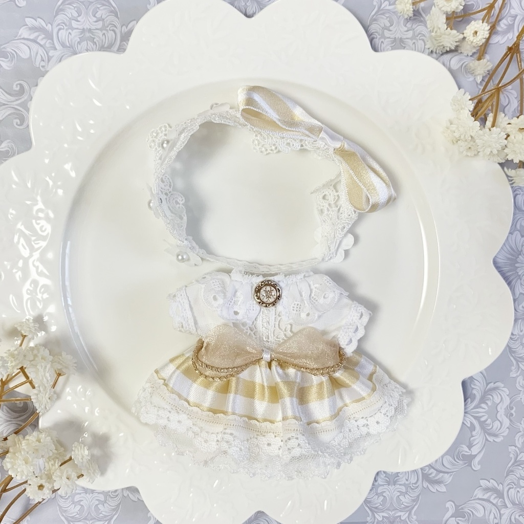 【あんスタ】ミルクティーリボンのボリュームミニドレス